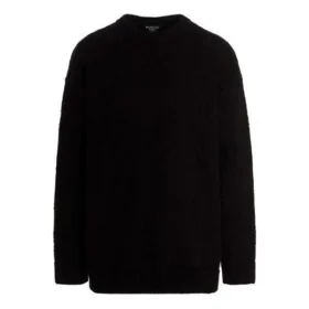Jacquard-Logo-Strickpullover «Schwarz» 662728T31661000