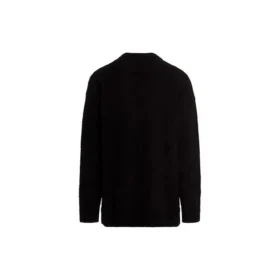 Jacquard-Logo-Strickpullover «Schwarz» 662728T31661000