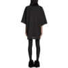 «Je t’aime»-T-Shirt, weite Passform, «Schwarz» 744439TOVM79070