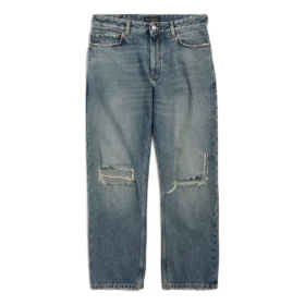 Jeans mit geradem Bein im Distressed-Look «Blue» 745149THW254245