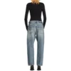 Jeans mit geradem Bein im Distressed-Look «Blue» 745149THW254245