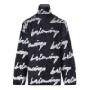 Jersey-Pullover mit Rollkragen und Scribble-Logo «Schwarz» 625927T31801070