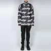 Jersey-Pullover mit Rollkragen und Scribble-Logo «Schwarz» 625927T31801070