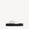 «Jet Lag»-Zehensandale für Damen in Off-White