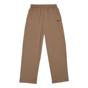 Jogginghose aus Baumwolle mit gesticktem Logo «Brown» 674594TMVF57761