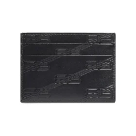 Kartenetui mit geprägten Monogrammen an der Schlüsselanhänger-Box «Schwarz» 717763210JS1000