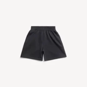 Kinder – Jogging-Shorts in Schwarz, verwaschen