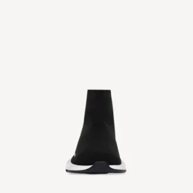 Kinder – Speed-Sneaker aus recyceltem Strick in Schwarz/Weiss
