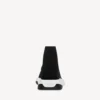 Kinder – Speed-Sneaker aus recyceltem Strick in Schwarz/Weiss