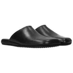Klassische flache Pantoletten «Black» 678365WA72N1080