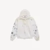 Klassischer Herren-Hoodie mit Reissverschluss in Weiss