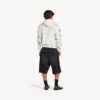 Klassischer Herren-Hoodie mit Reissverschluss in Weiss
