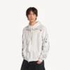 Klassischer Herren-Hoodie mit Reissverschluss in Weiss
