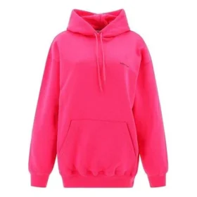 Klassischer Logo-Hoodie in schlichter Einfarb-Optik, rosa 570798THV775630