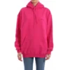 Klassischer Logo-Hoodie in schlichter Einfarb-Optik, rosa 570798THV775630