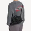 Kleine Army-Messenger-Tasche für Herren in Schwarz
