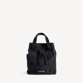 Kleine Army-Tasche für Herren in Schwarz