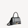 Kleine Damenhandtasche in Hourglass-Form in Schwarz