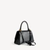 Kleine Damenhandtasche in Hourglass-Form in Schwarz