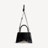 Kleine Damenhandtasche in Hourglass-Form in Schwarz