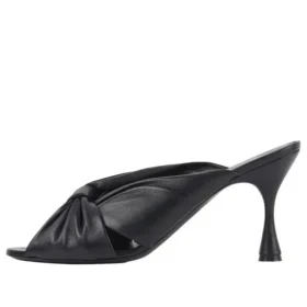 Kleine Pantoffeln mit hohen High Heels, schwarz 617574WA2M01000