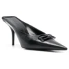 Knife BB Leder-Pantoletten «Schwarz» 694722WBBI21000