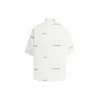 Kurzarm-Shirt mit durchgehendem Logo «White Black» 681702TOL659040