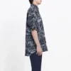 Kurzarm-Shirt mit gemischtem Typografie-Logo-Print «Black Grey» 556854TELF21269