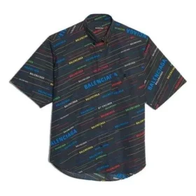Kurzarm-Shirt mit Logo-Print «Black» 556869TDL542771