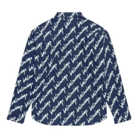 Kurzarm-Shirt mit Scribble-Logo, weite Passform «Midnight Blue» 662983TLLJ48502