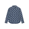 Kurzarm-Shirt mit Scribble-Logo, weite Passform «Midnight Blue» 662983TLLJ48502
