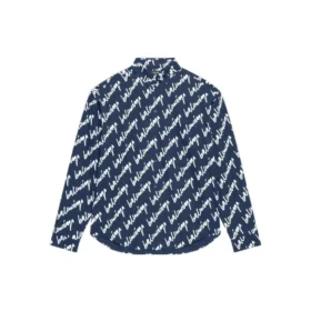 Kurzarm-Shirt mit Scribble-Logo, weite Passform «Midnight Blue» 662983TLLJ48502