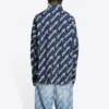 Kurzarm-Shirt mit Scribble-Logo, weite Passform «Midnight Blue» 662983TLLJ48502