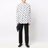 Kurzarm-Shirt mit Scribble-Logo, weite Passform «White» 662983TLLJ49040
