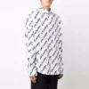 Kurzarm-Shirt mit Scribble-Logo, weite Passform «White» 662983TLLJ49040