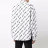 Kurzarm-Shirt mit Scribble-Logo, weite Passform «White» 662983TLLJ49040
