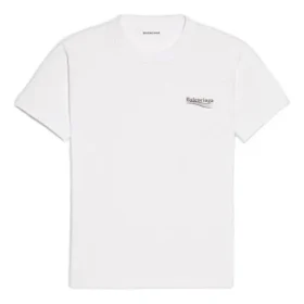 Kurzarm-T-Shirt mit Alphabet-Logo-Aufdruck «White» 612964TIV529040