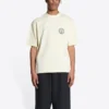 Kurzarm-T-Shirt mit Scissor-Crest-Logo «Cream» 612966TMVA29069