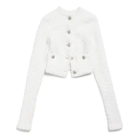 Kurze Strickjacke «White» 793604T33289000