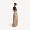 Damenhose mit hoher Taille in der Farbe «Dune»