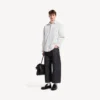 Langarm-Denim-Hemd für Herren in Weiss Langarm-Denim-Hemd für Herren in Weiss