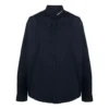 Langarm-Hemd mit Knopfleiste und Logo am Kragen «Navy» 671586TYB184100