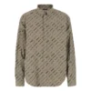 Langarm-Shirt mit durchgehendem Logomuster «Beige» 662983TNLL19763