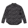 Langarm-Shirt mit durchgehendem Logomuster «Schwarz» 662983TNLL11070