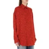 Langarm-Shirt mit Logo-Aufdruck, rot 623037TJLI16167