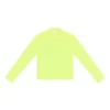 Langarm-Shirt mit Rundhalsausschnitt «Fluo Yellow» 704103TMVB77204