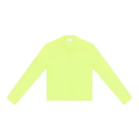 Langarm-Shirt mit Rundhalsausschnitt «Fluo Yellow» 704103TMVB77204