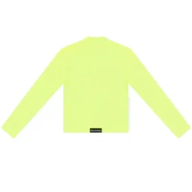 Langarm-Shirt mit Rundhalsausschnitt «Fluo Yellow» 704103TMVB77204