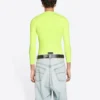 Langarm-Shirt mit Rundhalsausschnitt «Fluo Yellow» 704103TMVB77204