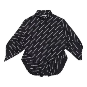 Langarm-Shirt mit «Typo»-Logo-Print «Schwarz» 671663TLLJ11070